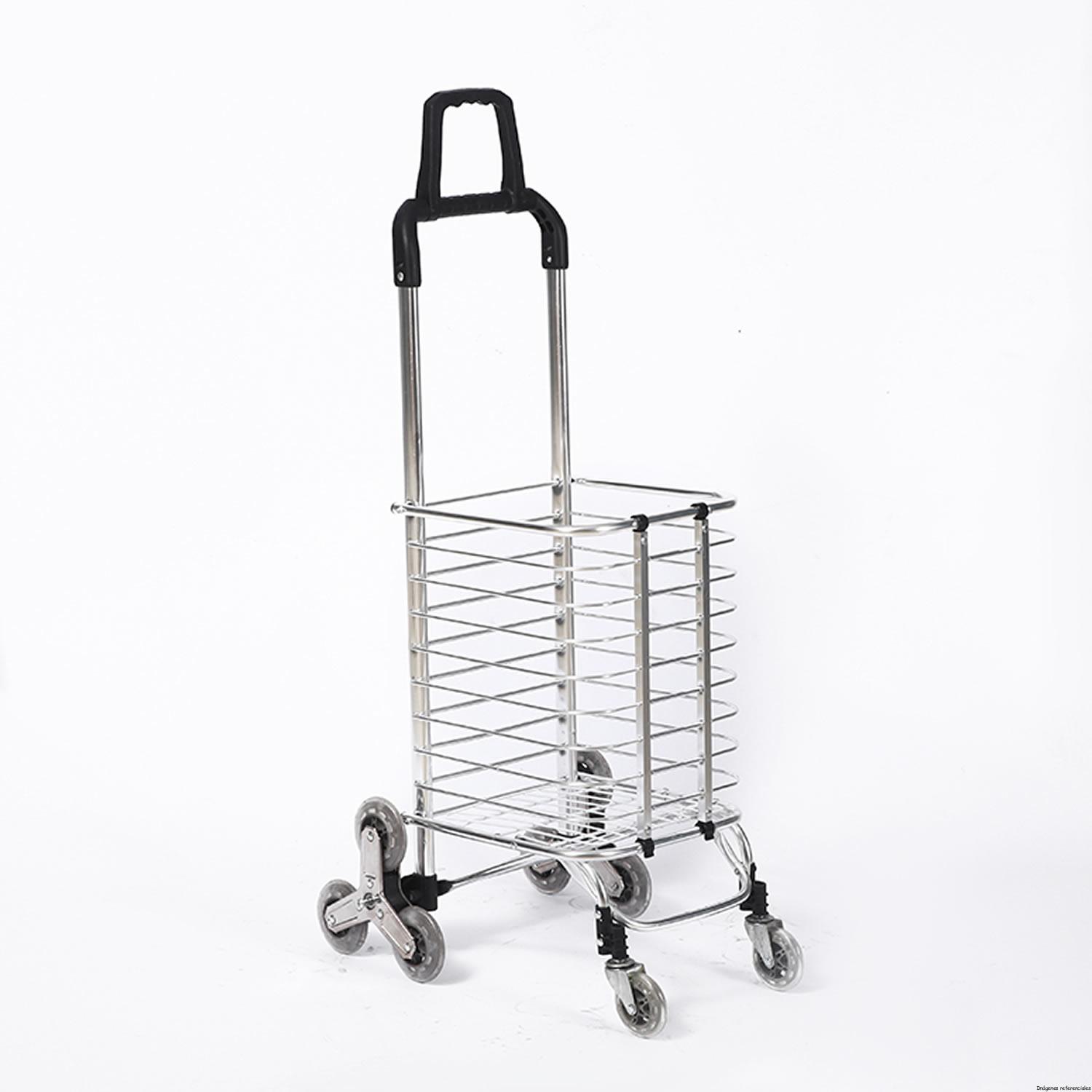 CARRO DE COMPRAS PLEGABLE RUEDA ESCALERA JK-RA35B