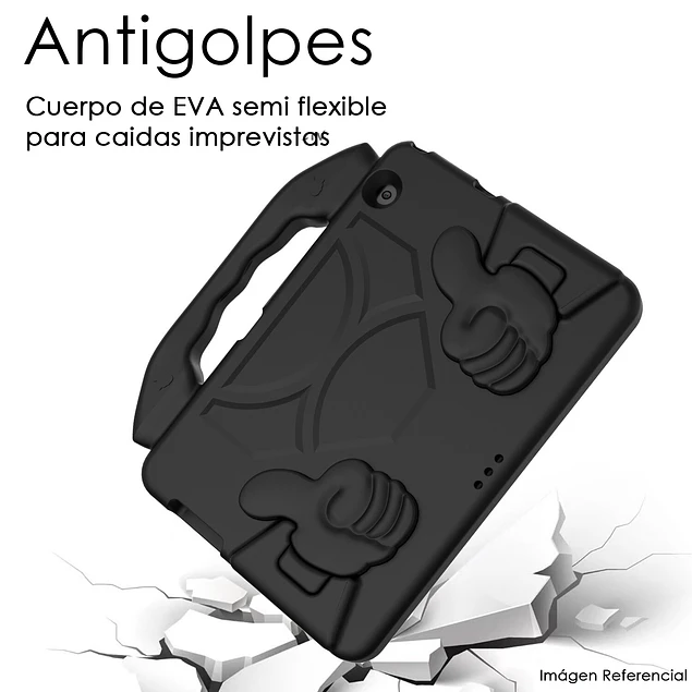 Funda Carcasa Niños Anti Golpes Goma Samsung A9 Plus 11 Azul - Imagen 3