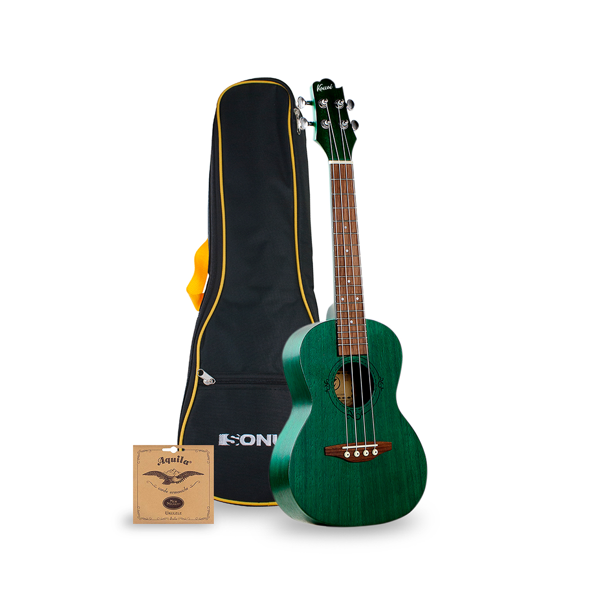 Ukelele Soprano Sonun 21 Con Funda Verde Mod 8406 - Imagen 2