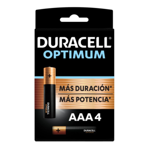 Pila Alcalina Duracell Optimum Blíster Aaax4