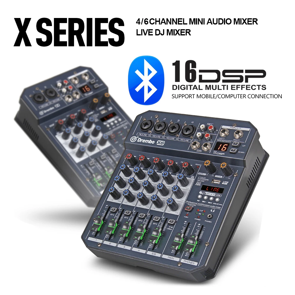 Consola 6 Canales Bluetooth USB T6 Debra - Imagen 2