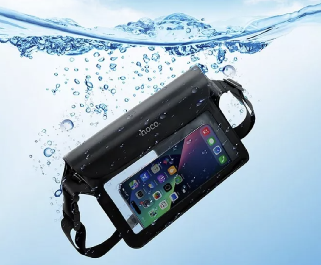 Bolso Funda Impermeable Hoco Hx51 Tribute Para Celular - Imagen 5